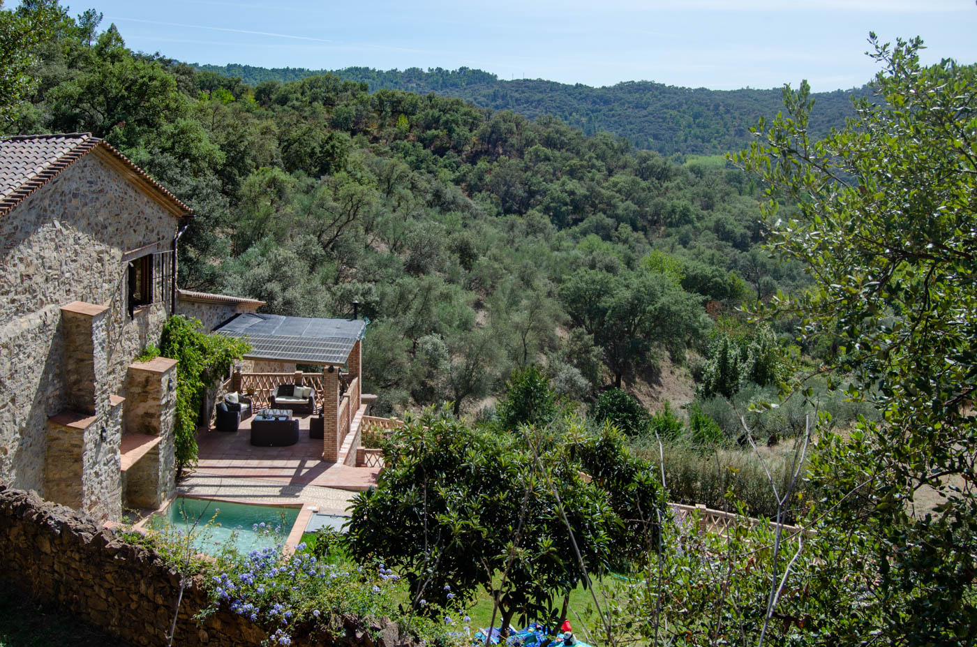 Villa seeing from pathway